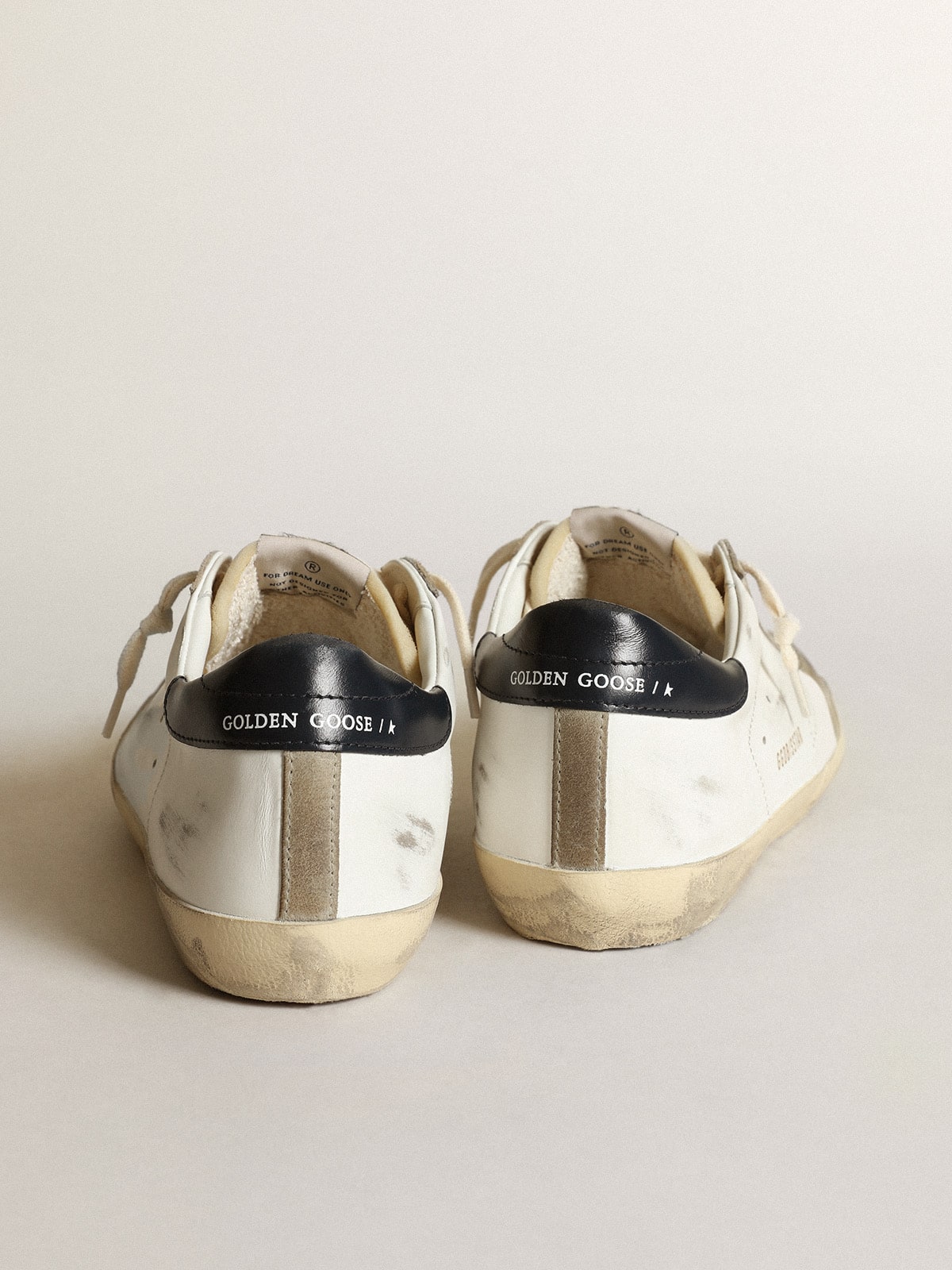 Men's Leather Low-Top Trainers with Perforated Star