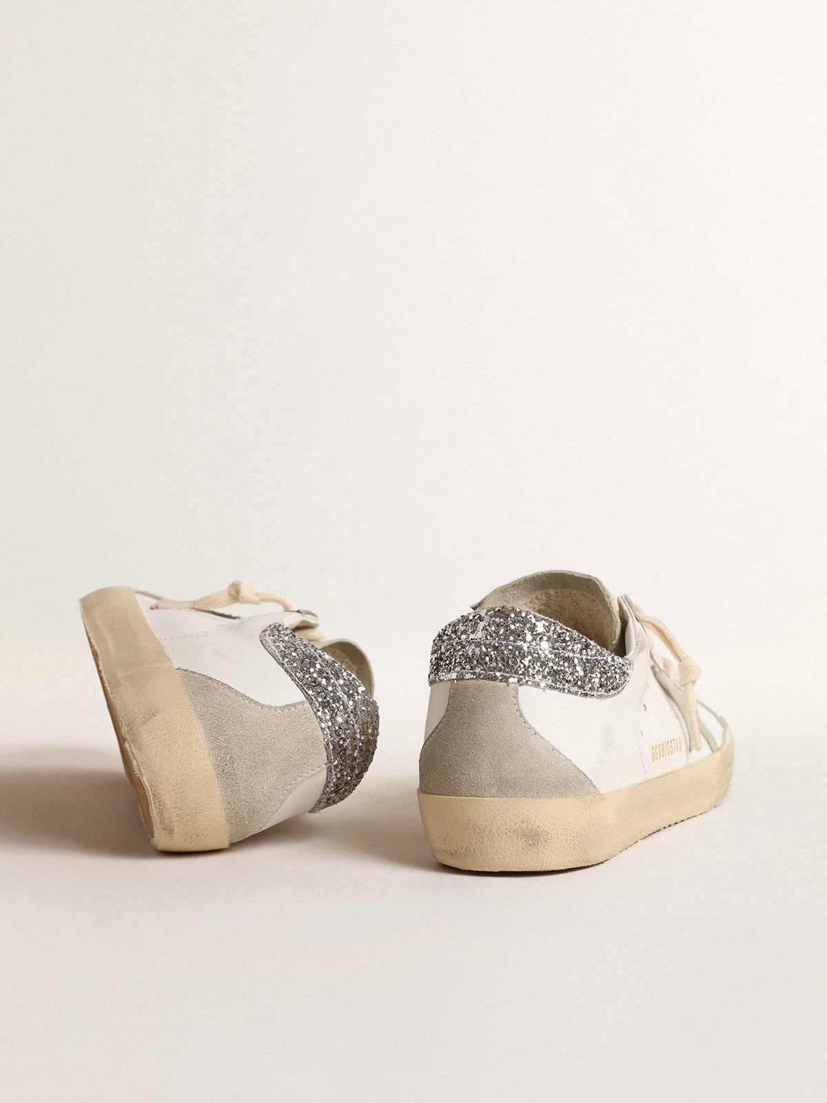 Women's Leather Low-Top Trainers with Suede Star