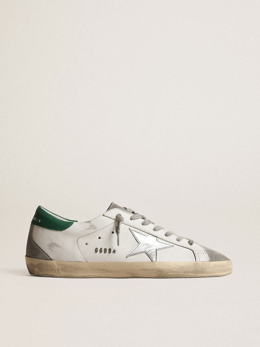 Men's Leather Low-Top Trainers with Metallic Star