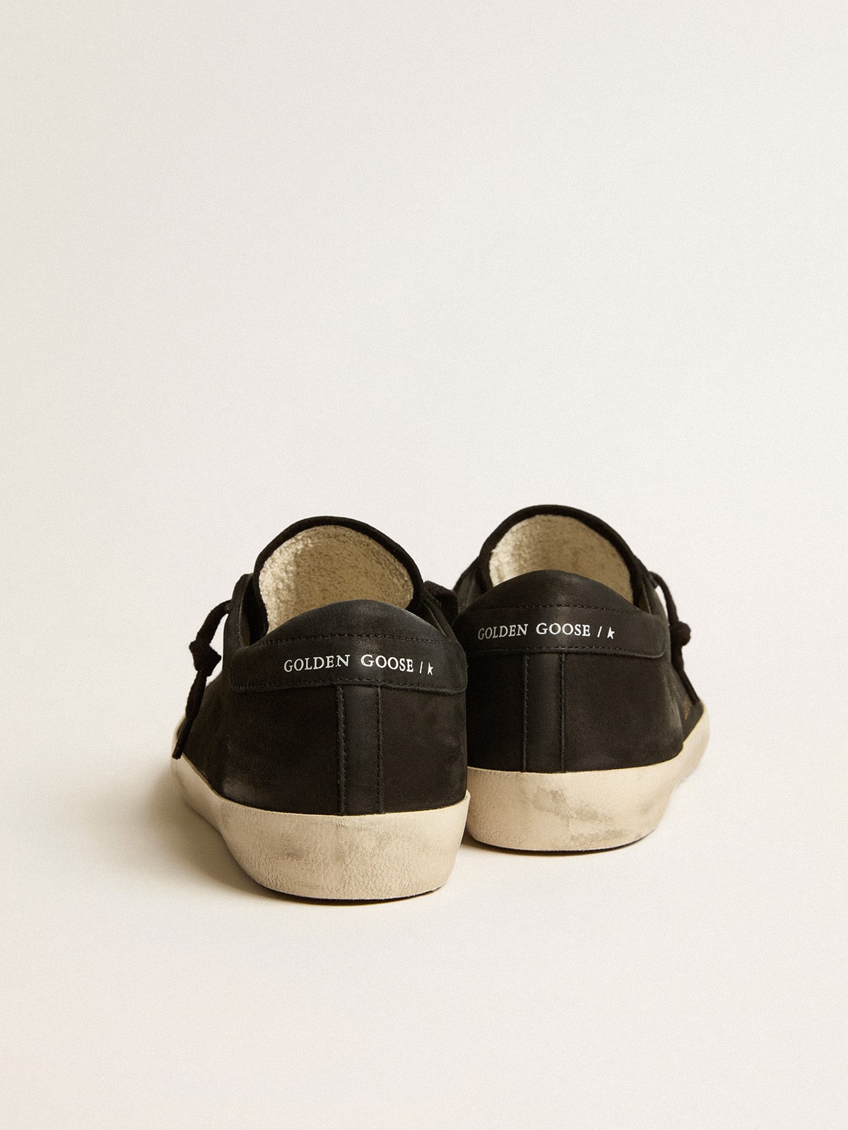 Men's Suede Low-Top Trainers with Perforated Star