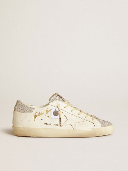 Women's Vintage-Look Trainers with Glitter Toe
