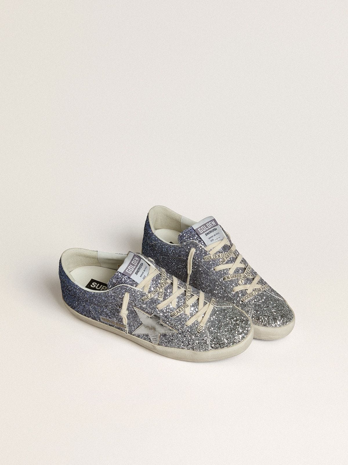 Women's Ombré Glitter Low-Top Trainers