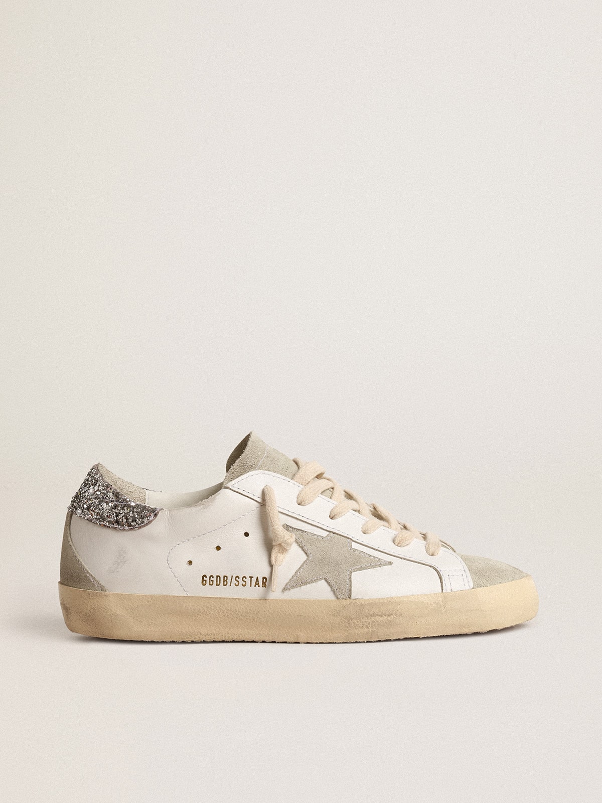 Women's Leather Low-Top Trainers with Suede Star